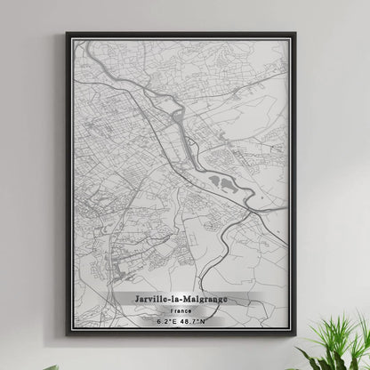 ROAD MAP OF JARVILLE-LA-MALGRANGE, FRANCE BY MAPBAKES