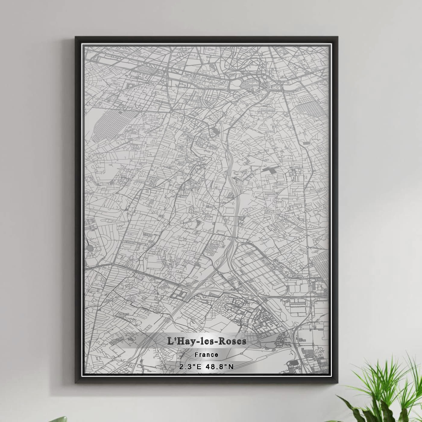 ROAD MAP OF L'HAY-LES-ROSES, FRANCE BY MAPBAKES