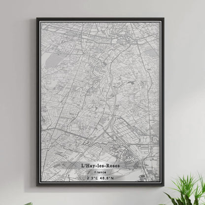 ROAD MAP OF L'HAY-LES-ROSES, FRANCE BY MAPBAKES