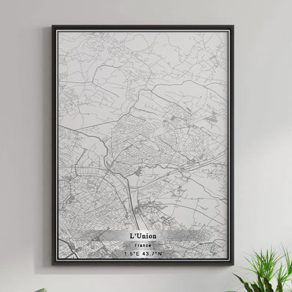 ROAD MAP OF L'UNION, FRANCE BY MAPBAKES