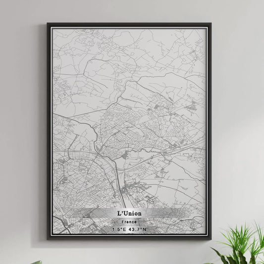 ROAD MAP OF L'UNION, FRANCE BY MAPBAKES