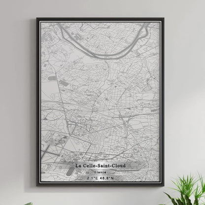 ROAD MAP OF LA CELLE-SAINT-CLOUD, FRANCE BY MAPBAKES