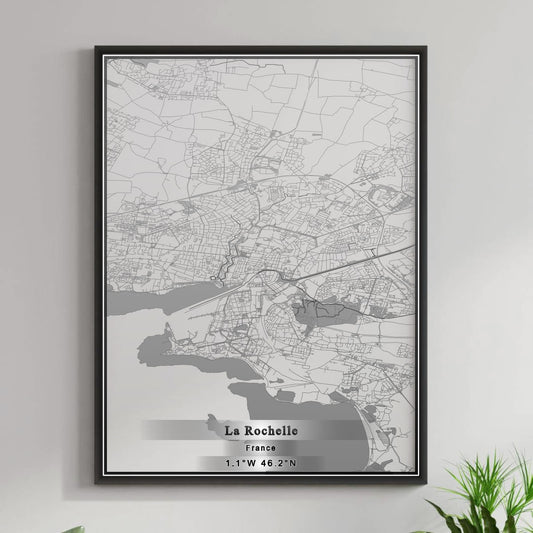 ROAD MAP OF LA ROCHELLE, FRANCE BY MAPBAKES