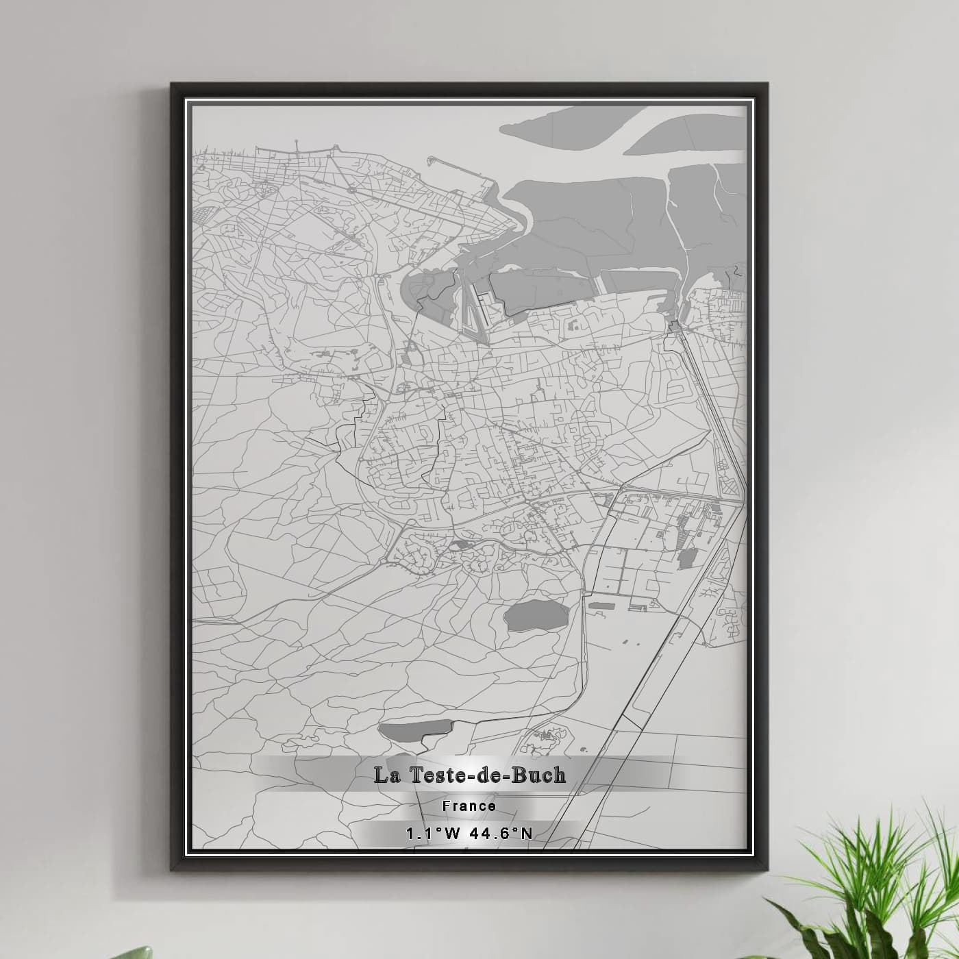 ROAD MAP OF LA TESTE-DE-BUCH, FRANCE BY MAPBAKES