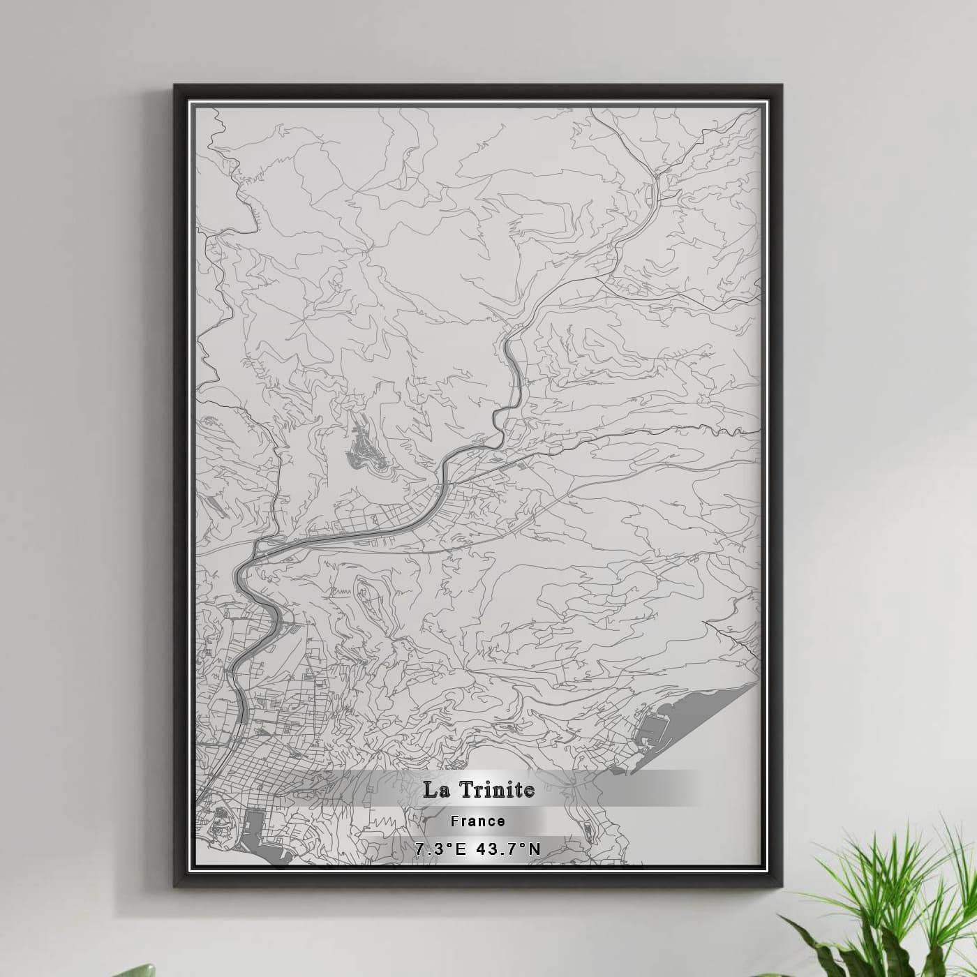 ROAD MAP OF LA TRINITE, FRANCE BY MAPBAKES