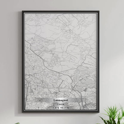 ROAD MAP OF LAUNAGUET, FRANCE BY MAPBAKES