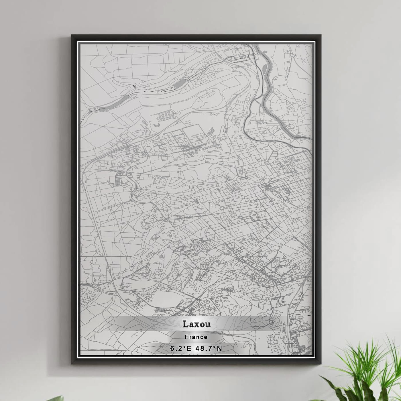 ROAD MAP OF LAXOU, FRANCE BY MAPBAKES