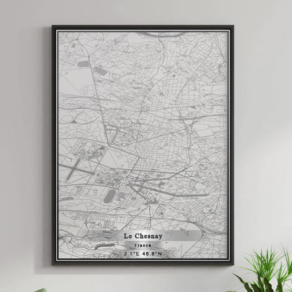 ROAD MAP OF LE CHESNAY, FRANCE BY MAPBAKES