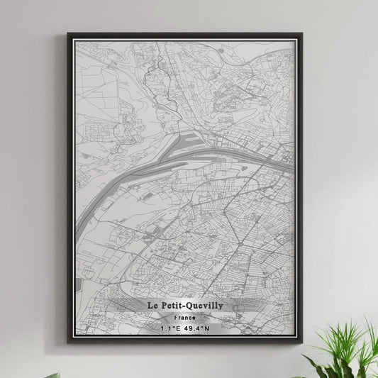 ROAD MAP OF LE PETIT-QUEVILLY, FRANCE BY MAPBAKES