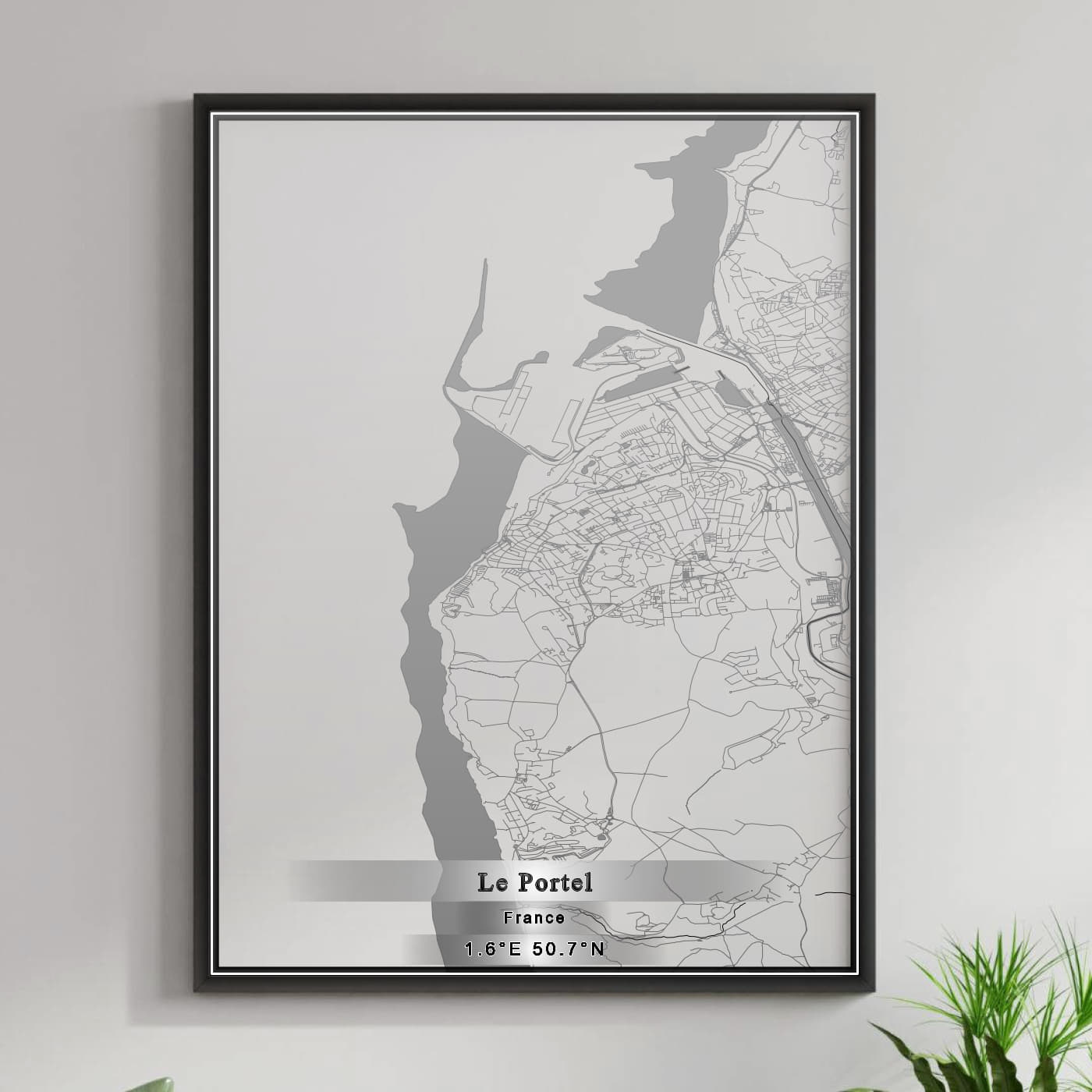 ROAD MAP OF LE PORTEL, FRANCE BY MAPBAKES