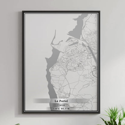 ROAD MAP OF LE PORTEL, FRANCE BY MAPBAKES