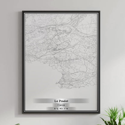 ROAD MAP OF LE PRADET, FRANCE BY MAPBAKES