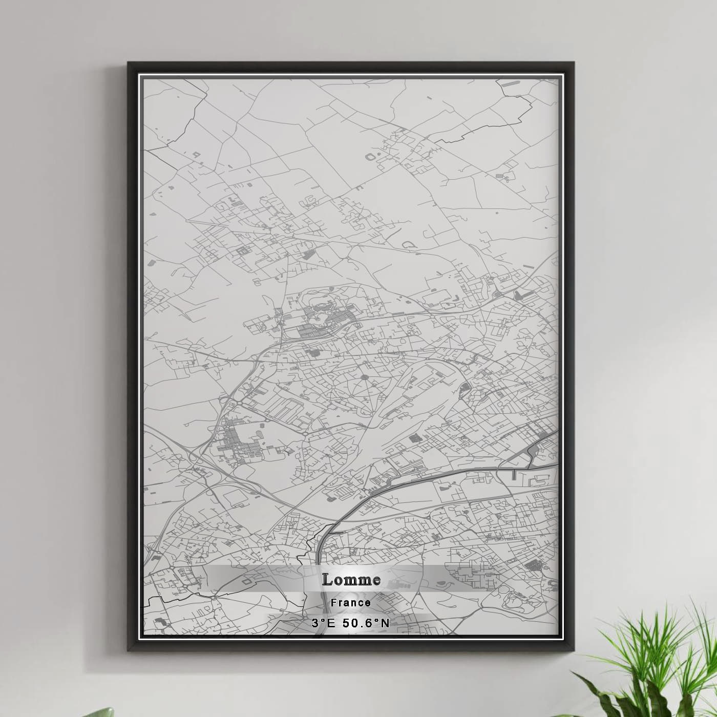 ROAD MAP OF LOMME, FRANCE BY MAPBAKES