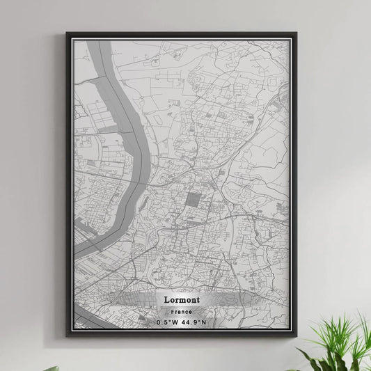 ROAD MAP OF LORMONT, FRANCE BY MAPBAKES