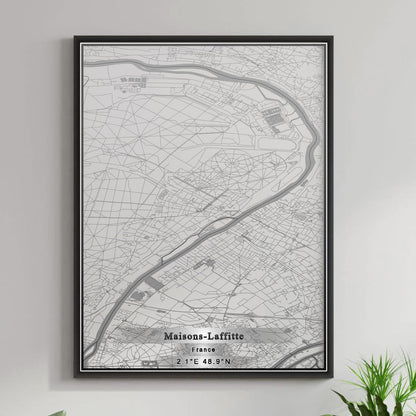 ROAD MAP OF MAISONS-LAFFITTE, FRANCE BY MAPBAKES