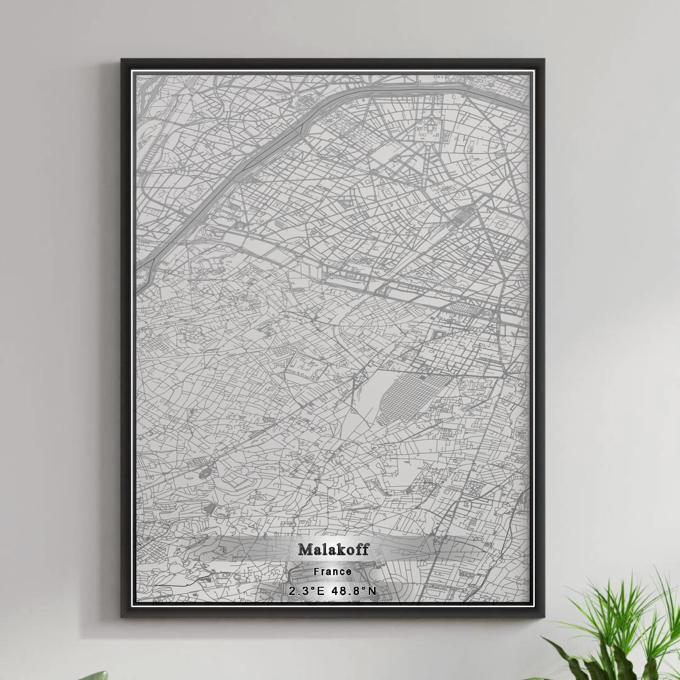 ROAD MAP OF MALAKOFF, FRANCE BY MAPBAKES