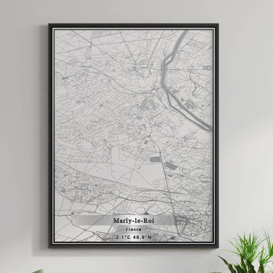 ROAD MAP OF MARLY-LE-ROI, FRANCE BY MAPBAKES