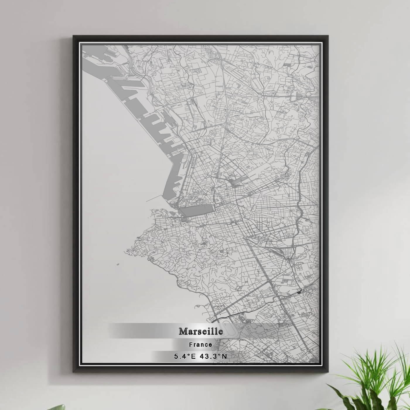 ROAD MAP OF MARSEILLE, FRANCE BY MAPBAKES