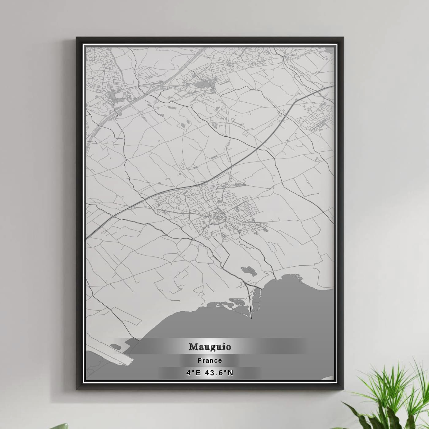 ROAD MAP OF MAUGUIO, FRANCE BY MAPBAKES