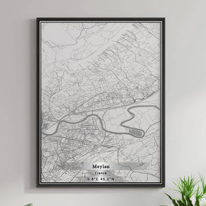 ROAD MAP OF MEYLAN, FRANCE BY MAPBAKES