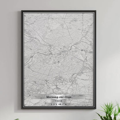 ROAD MAP OF MORSANG-SUR-ORGE, FRANCE BY MAPBAKES