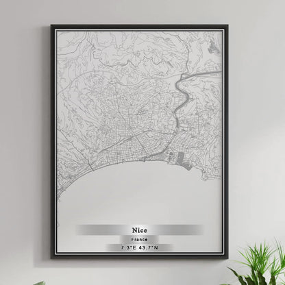 ROAD MAP OF NICE, FRANCE BY MAPBAKES