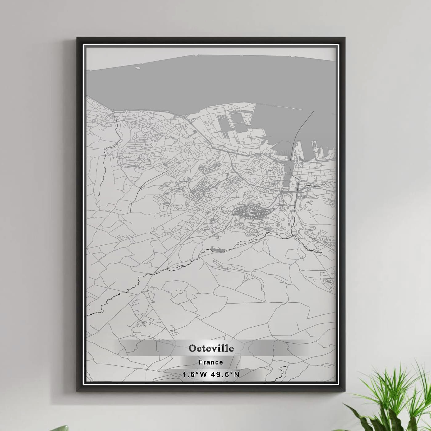 ROAD MAP OF OCTEVILLE, FRANCE BY MAPBAKES