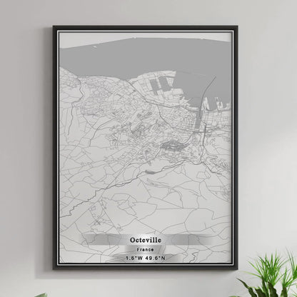 ROAD MAP OF OCTEVILLE, FRANCE BY MAPBAKES