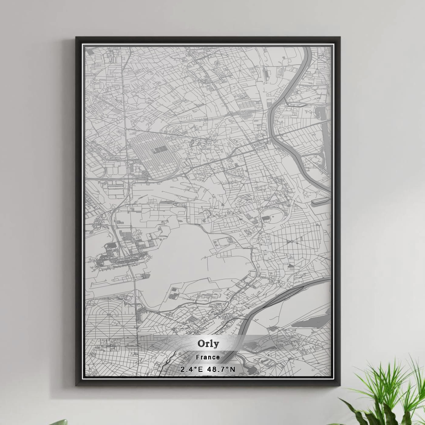 ROAD MAP OF ORLY, FRANCE BY MAPBAKES