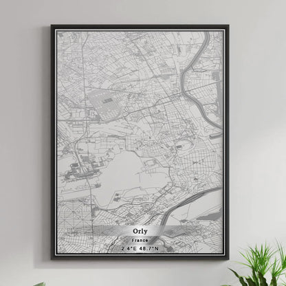 ROAD MAP OF ORLY, FRANCE BY MAPBAKES