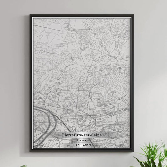 ROAD MAP OF PIERREFITTE-SUR-SEINE, FRANCE BY MAPBAKES