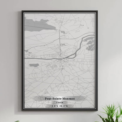 ROAD MAP OF PONT-SAINTE-MAXENCE, FRANCE BY MAPBAKES