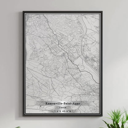 ROAD MAP OF RAMONVILLE-SAINT-AGNE, FRANCE BY MAPBAKES