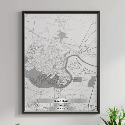 ROAD MAP OF ROCHEFORT, FRANCE BY MAPBAKES