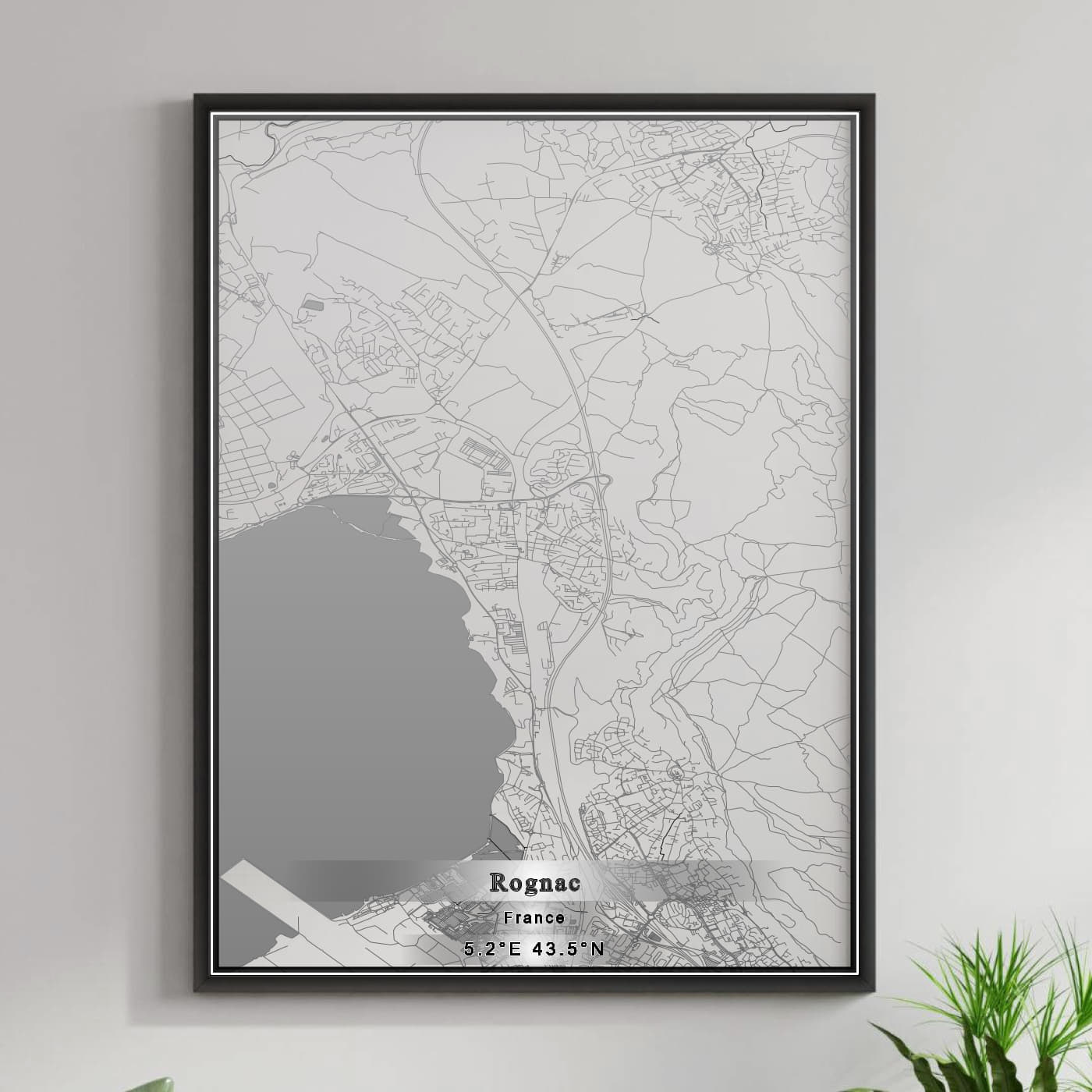 ROAD MAP OF ROGNAC, FRANCE BY MAPBAKES