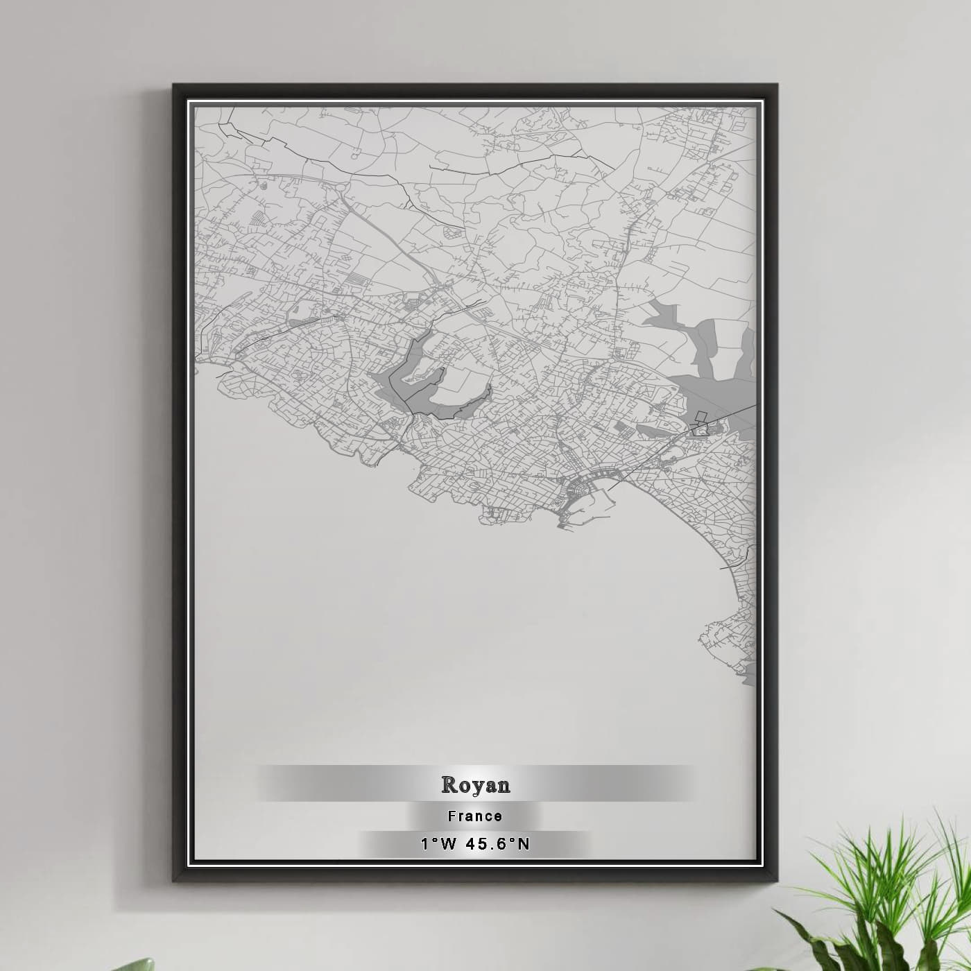 ROAD MAP OF ROYAN, FRANCE BY MAPBAKES