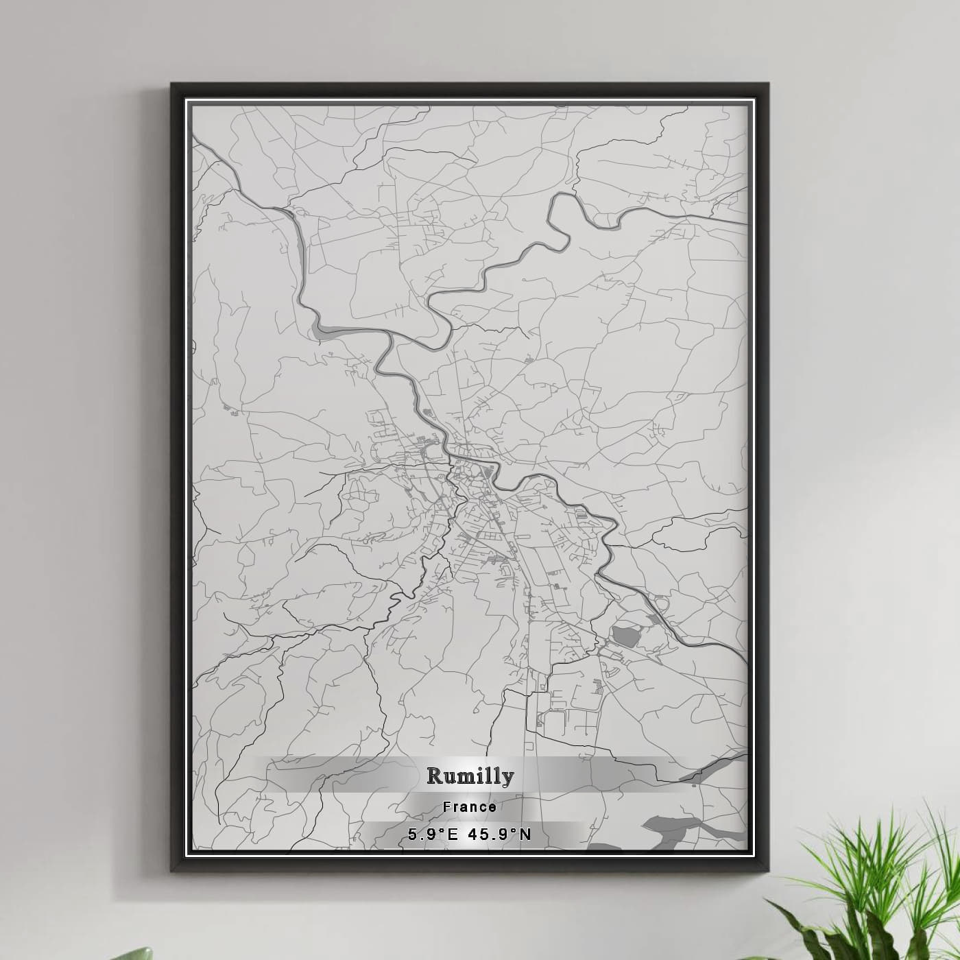 ROAD MAP OF RUMILLY, FRANCE BY MAPBAKES