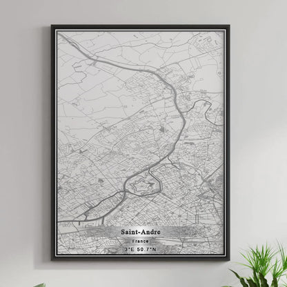 ROAD MAP OF SAINT-ANDRE, FRANCE BY MAPBAKES