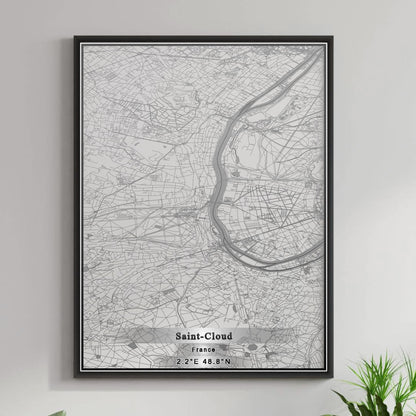 ROAD MAP OF SAINT-CLOUD, FRANCE BY MAPBAKES