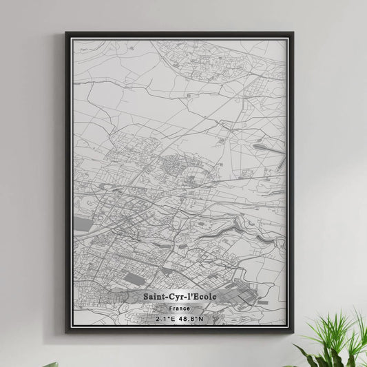 ROAD MAP OF SAINT-CYR-L'ECOLE, FRANCE BY MAPBAKES