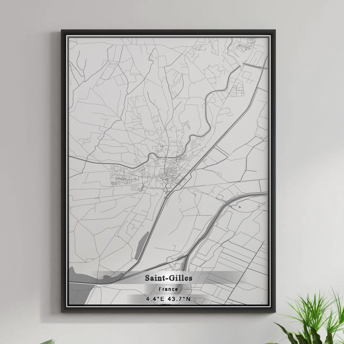 ROAD MAP OF SAINT-GILLES, FRANCE BY MAPBAKES