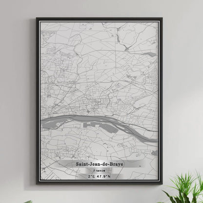 ROAD MAP OF SAINT-JEAN-DE-BRAYE, FRANCE BY MAPBAKES