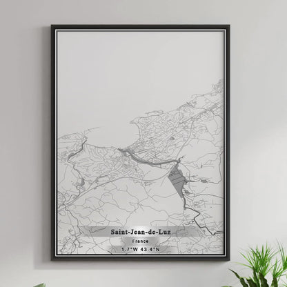 ROAD MAP OF SAINT-JEAN-DE-LUZ, FRANCE BY MAPBAKES