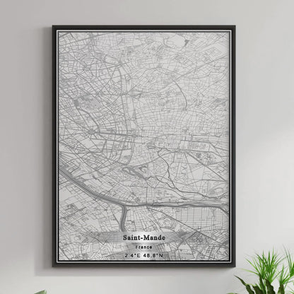 ROAD MAP OF SAINT-MANDE, FRANCE BY MAPBAKES