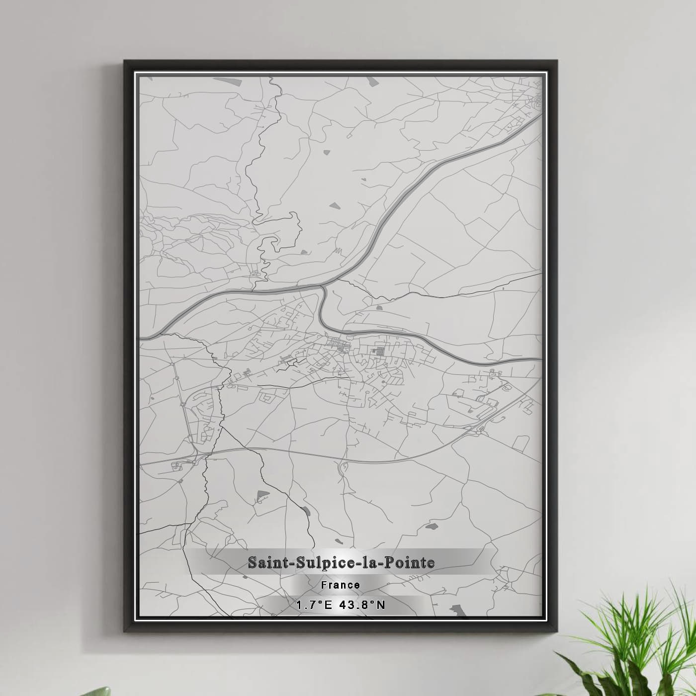 ROAD MAP OF SAINT-SULPICE-LA-POINTE, FRANCE BY MAPBAKES