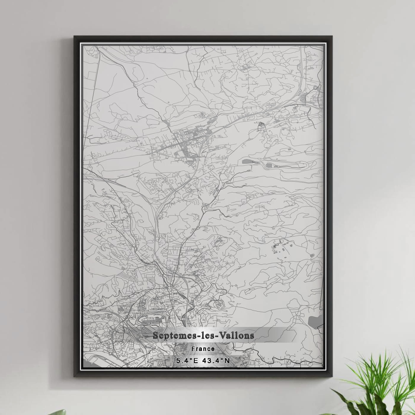 ROAD MAP OF SEPTEMES-LES-VALLONS, FRANCE BY MAPBAKES