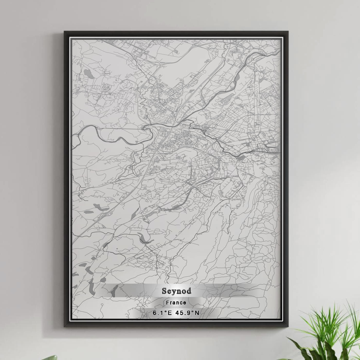 ROAD MAP OF SEYNOD, FRANCE BY MAPBAKES