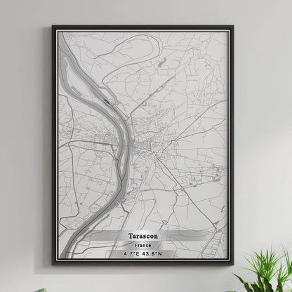 ROAD MAP OF TARASCON, FRANCE BY MAPBAKES