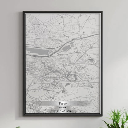 ROAD MAP OF TORCY, FRANCE BY MAPBAKES