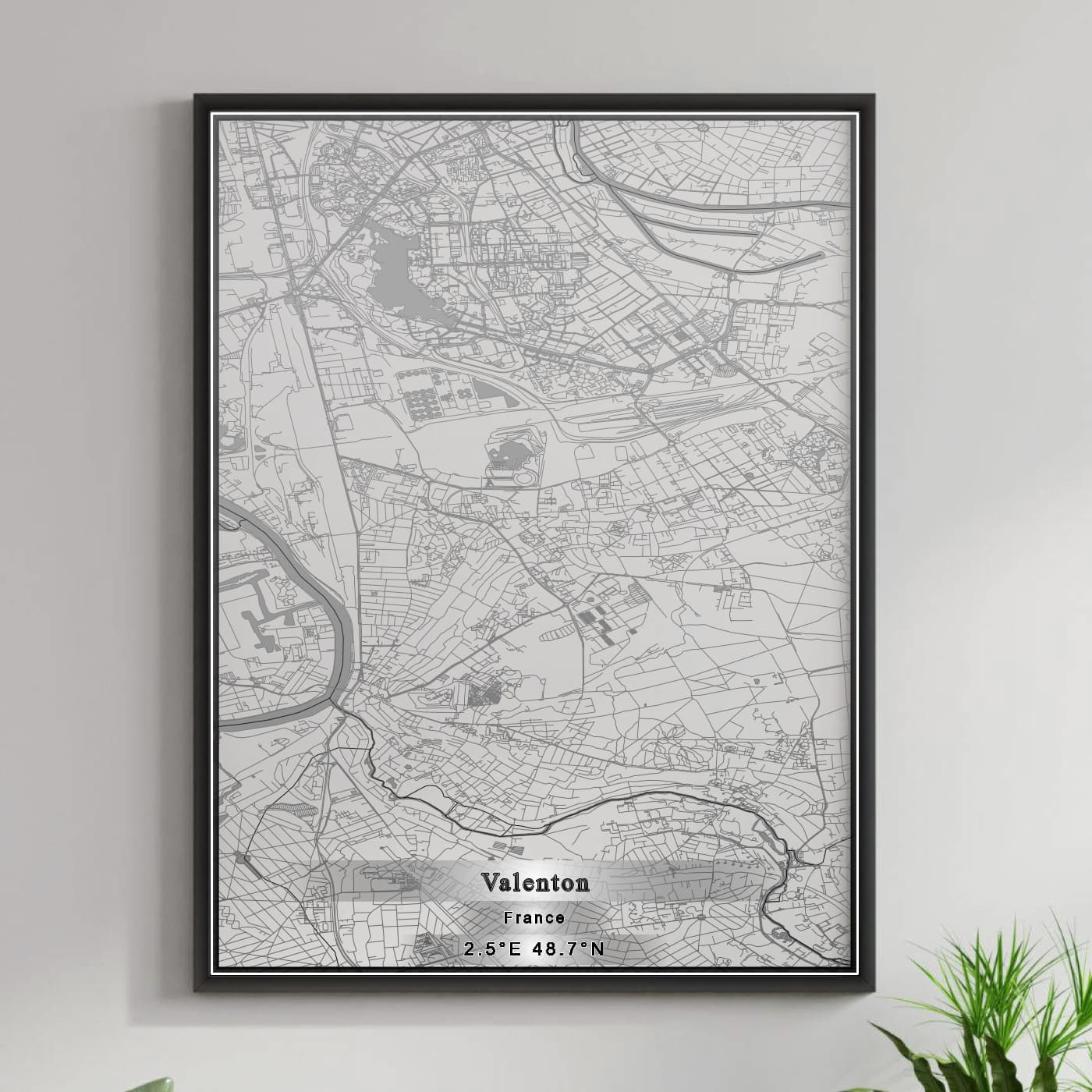 ROAD MAP OF VALENTON, FRANCE BY MAPBAKES